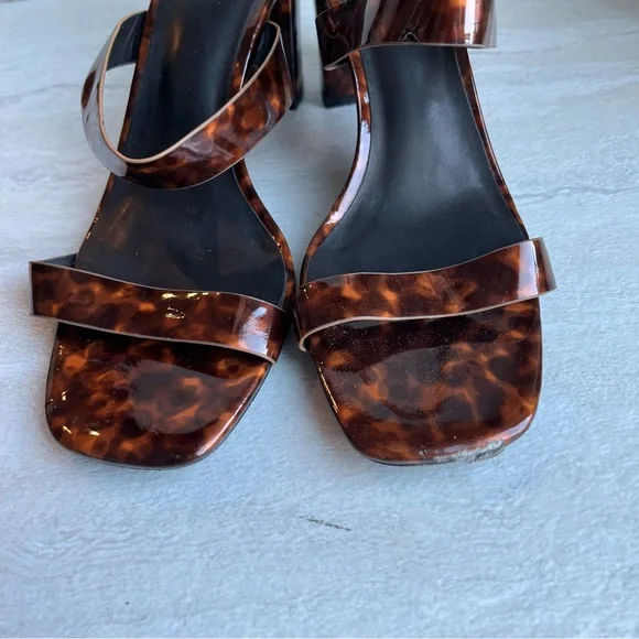 LMS the Brand The Rachel Block heel Tortoise Sandals Size 39 - Picture 4 of 12